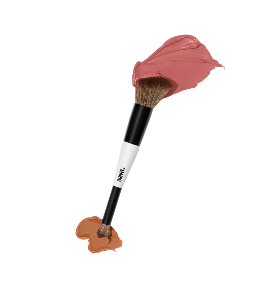 By Mario - F1 Dual-Ended Contour and Blush Brush (PRE ORDEN)