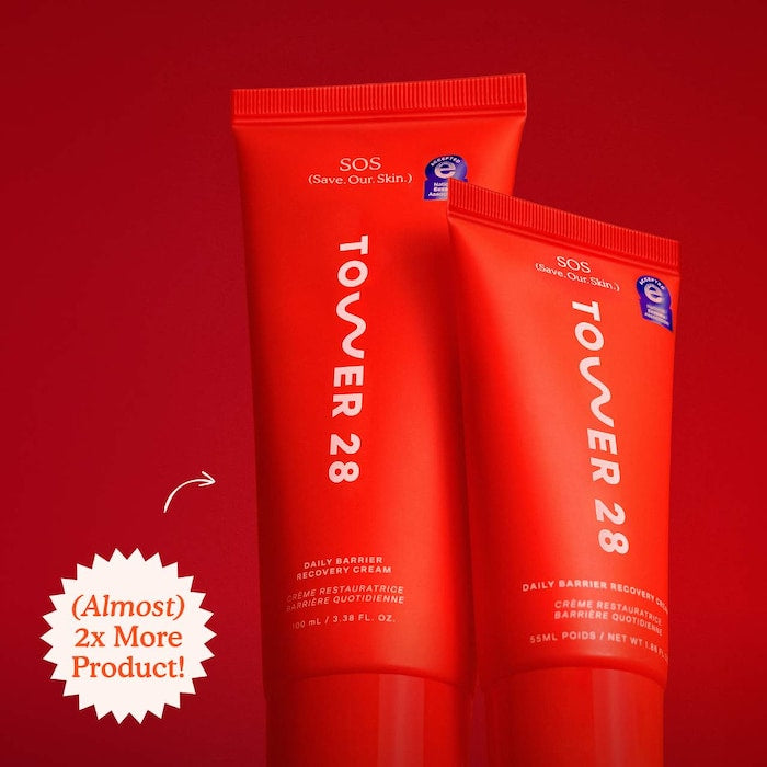 Tower 28 Beauty
Jumbo SOS Daily Skin Barrier Redness Recovery Moisturizer