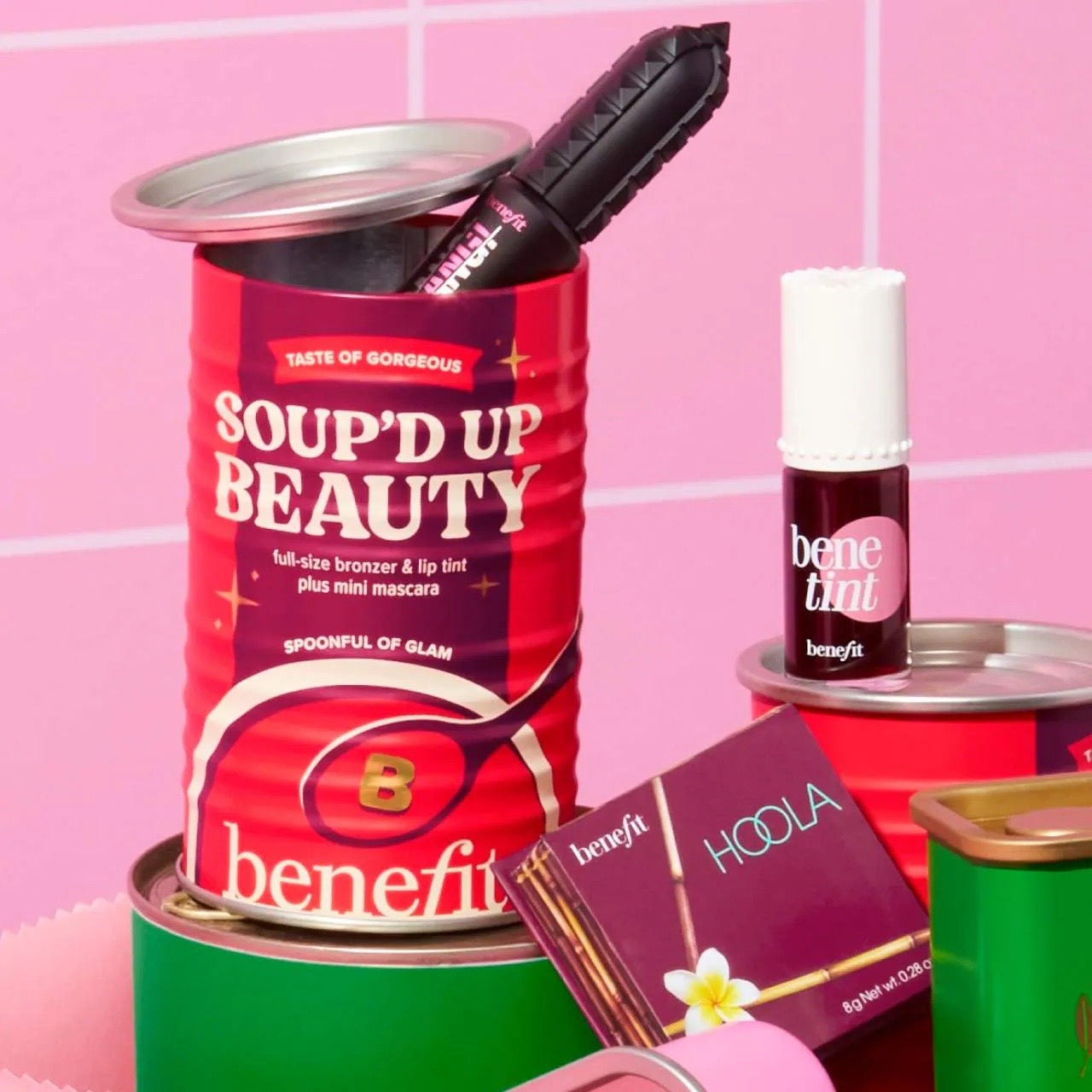 Benefit Cosmetics Soup’d Up Beauty – Benetint, Hoola Bronzer and Mini BADgal BANG! Trio *Pre-Order*