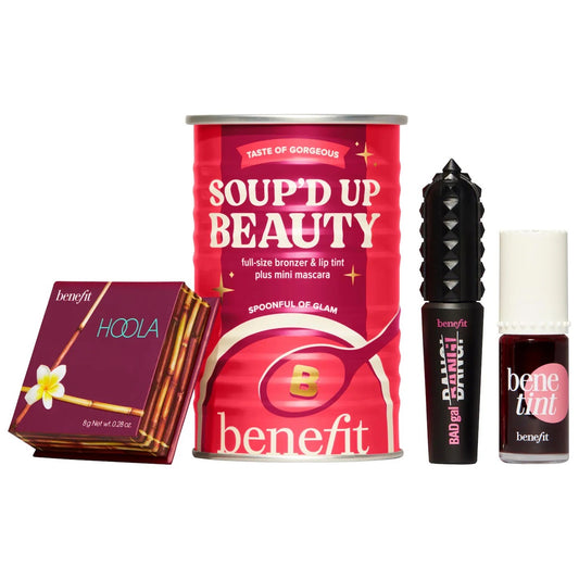 Benefit Cosmetics Soup’d Up Beauty – Benetint, Hoola Bronzer and Mini BADgal BANG! Trio *Pre-Order*