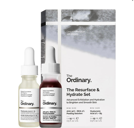 The Ordinary The Resurface & Hydrate Set with Hyaluronic Acid + AHA *Pre-Order*