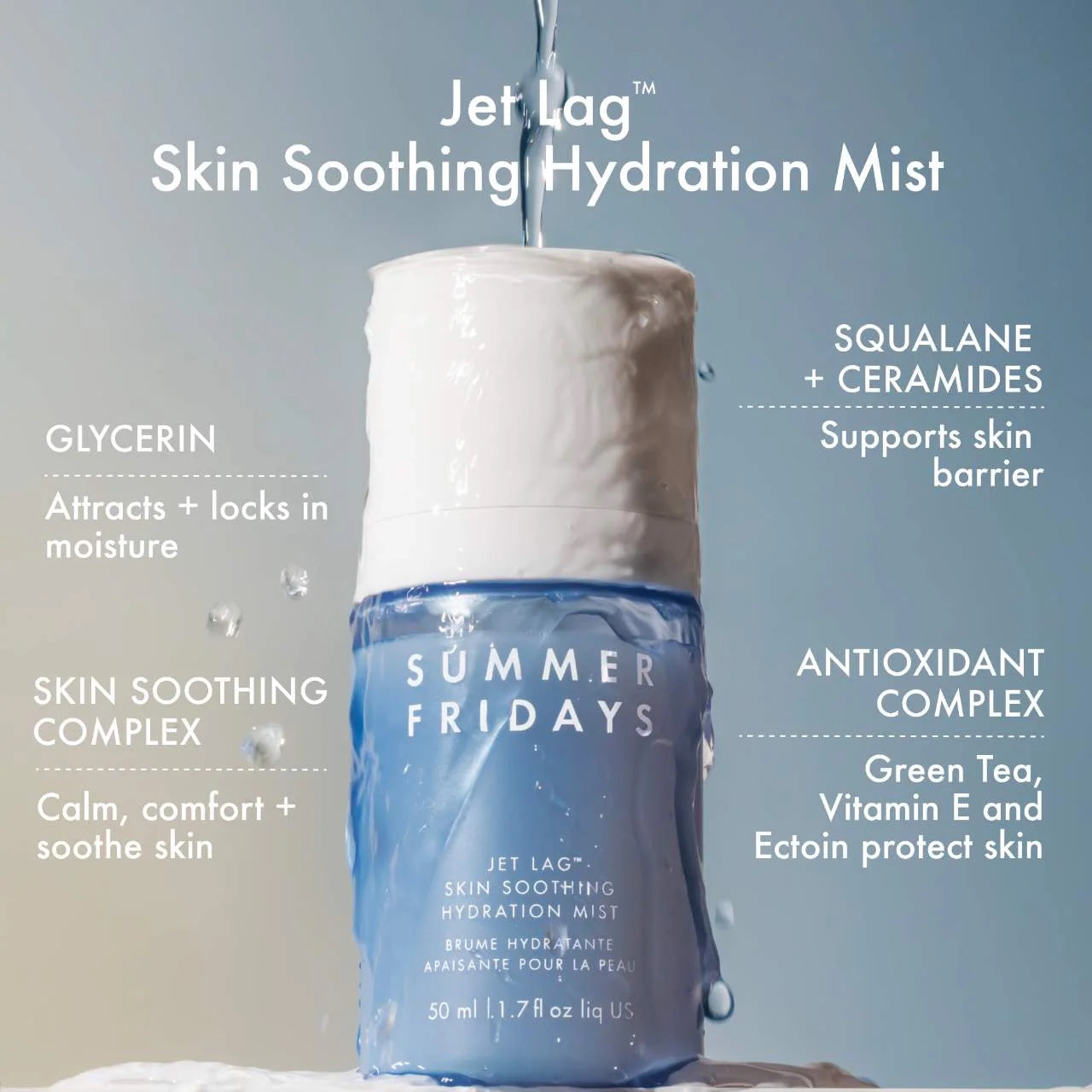 Summer Fridays Jet Lag Skin Soothing Hydration Mist *Pre-Order*