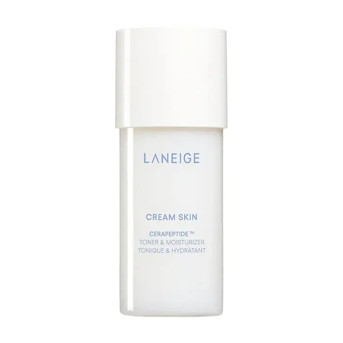 LANEIGE 
Mini Cream Skin Refillable Toner & Moisturizer with Ceramides and Peptides