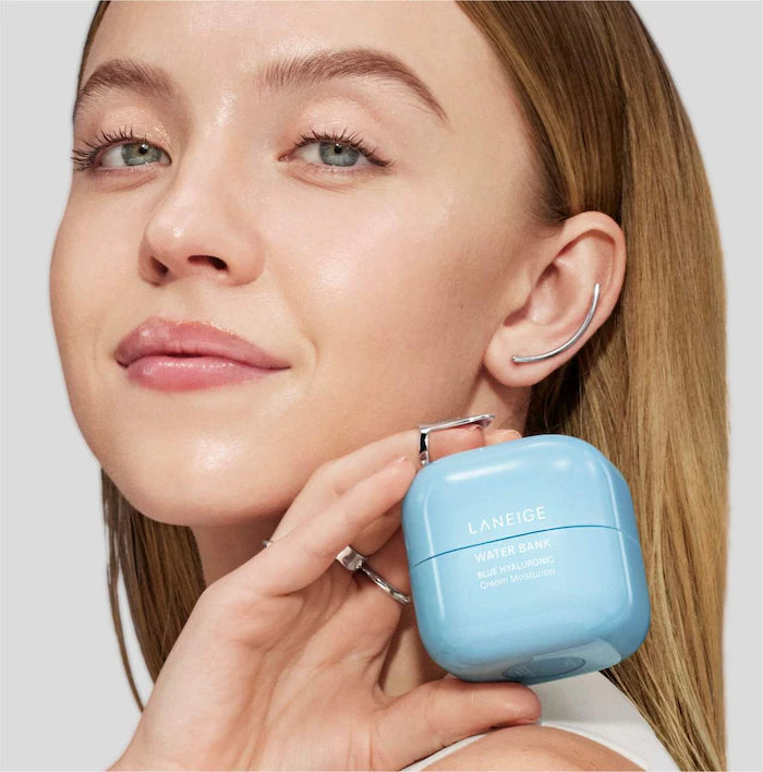 LANEIGE 
Mini Water Bank Blue Hyaluronic Cream Moisturizer for Moisture Barrier Repair
