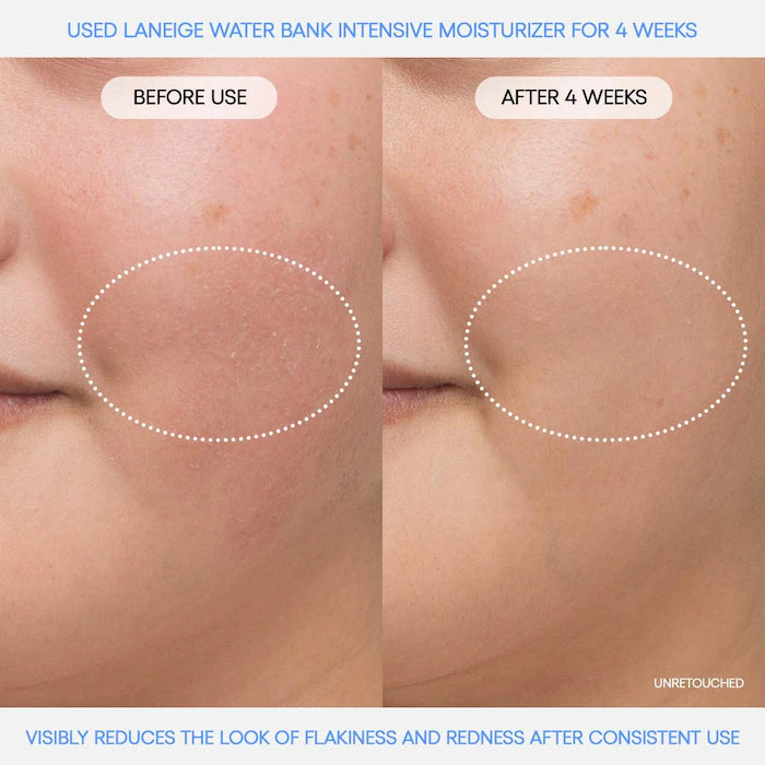 LANEIGE 
Water Bank Blue Hyaluronic Intensive Moisturizer with Peptides + Squalane