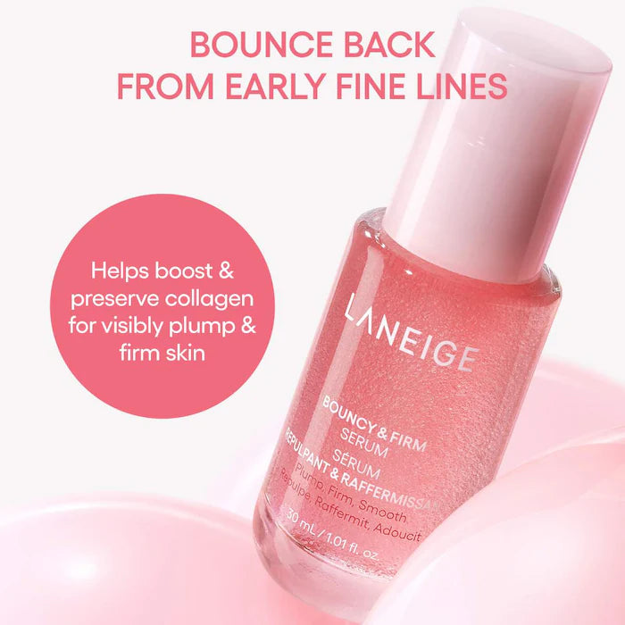 LANEIGE 
Bouncy & Firm Radiance Boosting Serum with Peony & Collagen Complex™