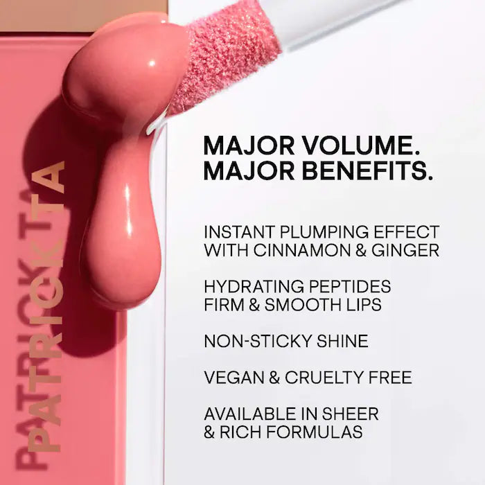 PATRICK TA 
Major Volume Plumping Lip Gloss