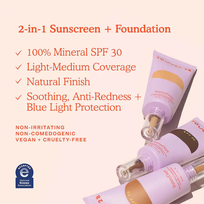 Tower 28 Beauty 
SunnyDays SPF 30 Tinted Sunscreen Foundation