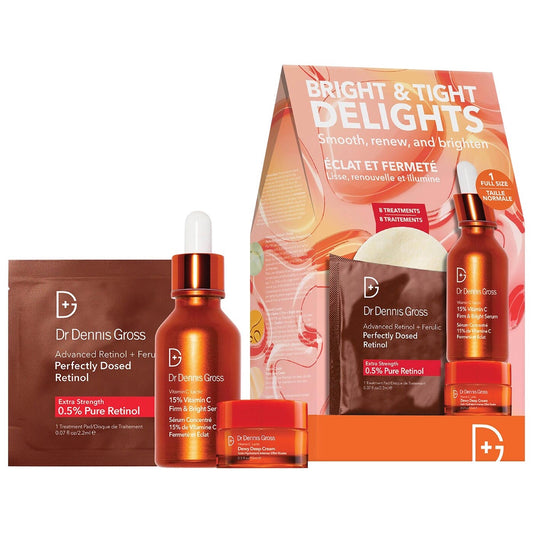 Dr. Dennis Gross Skincare Bright & Tight Delights Vitamin C and Retinol Set *Pre-Order*